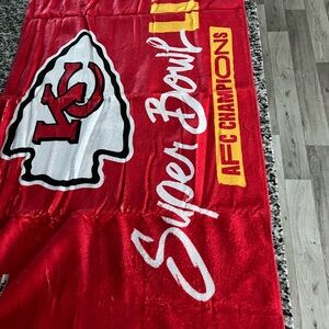 Red Super Bowl towel